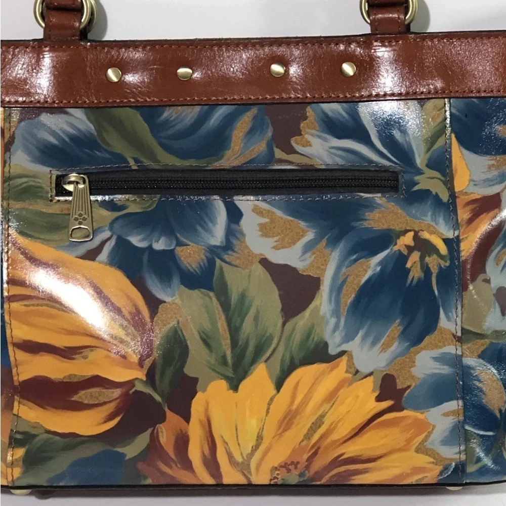 Patricia Nash Leather Mallory Tote Marigold Harvest Floral With Wallet
